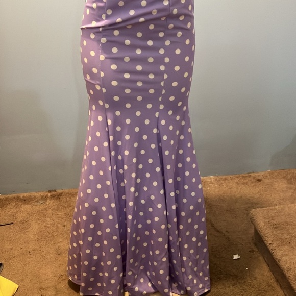 Purple long dress for party - Picture 3 of 6